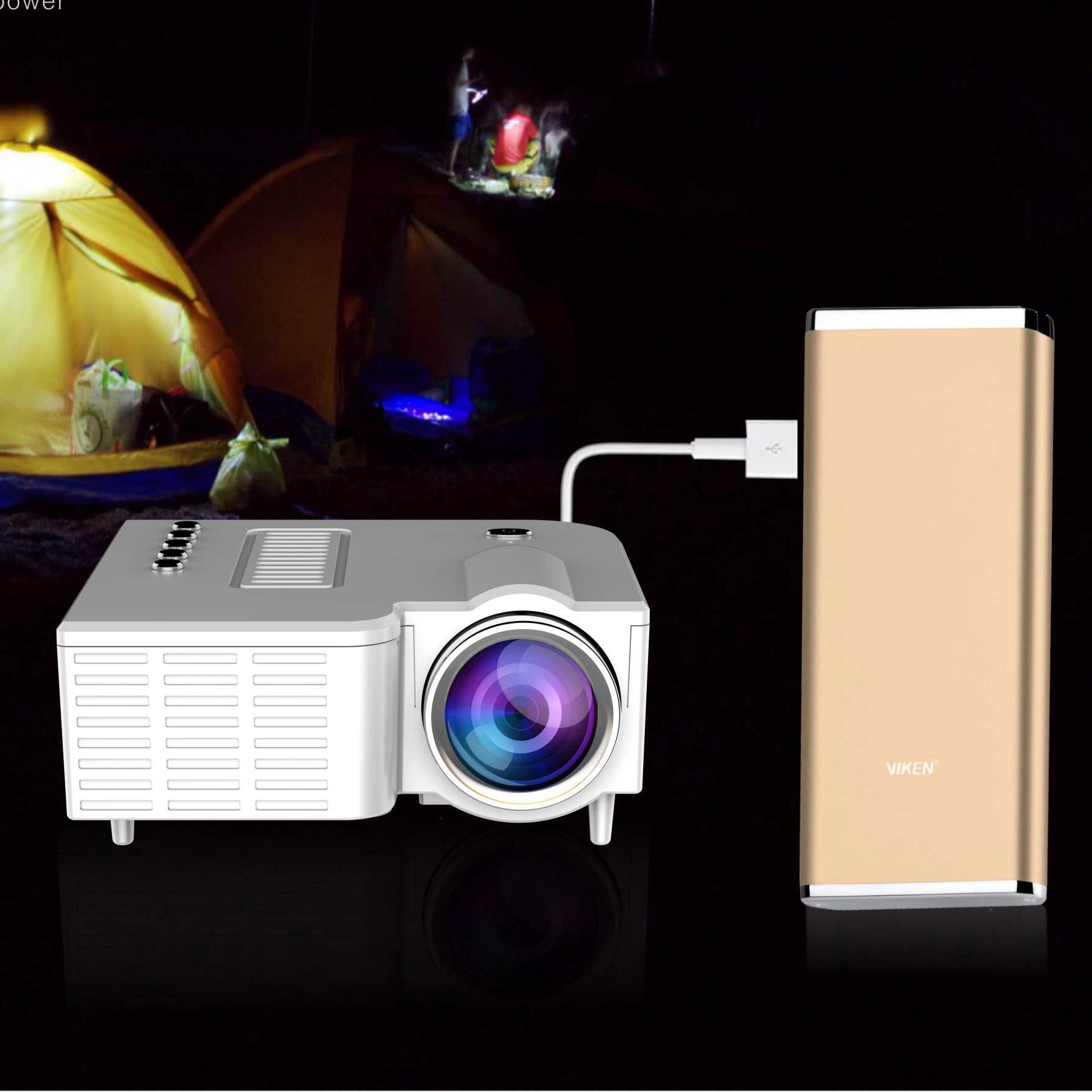 USB TFcard LED micro projector