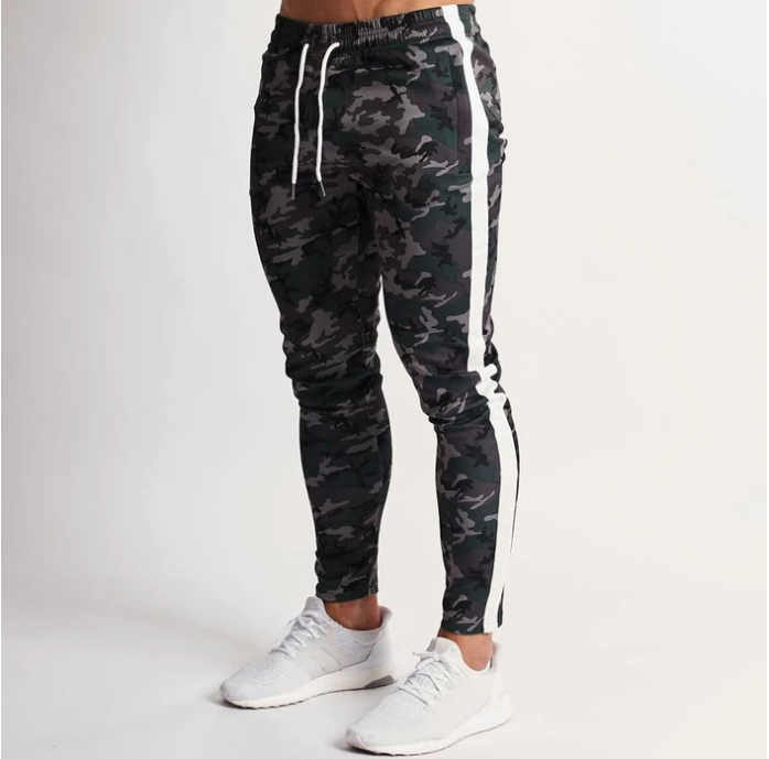 Men's camouflage track pants