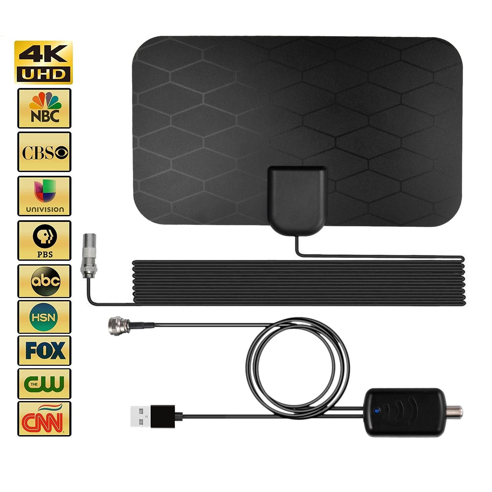 HD Indoor Digital Signal Receiver 4K Free NBC TV Antenna