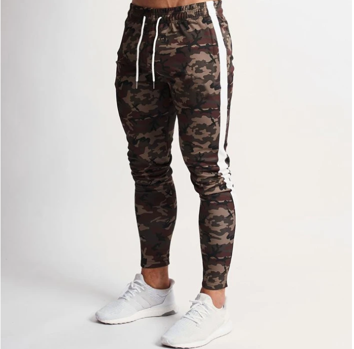 Men's camouflage track pants