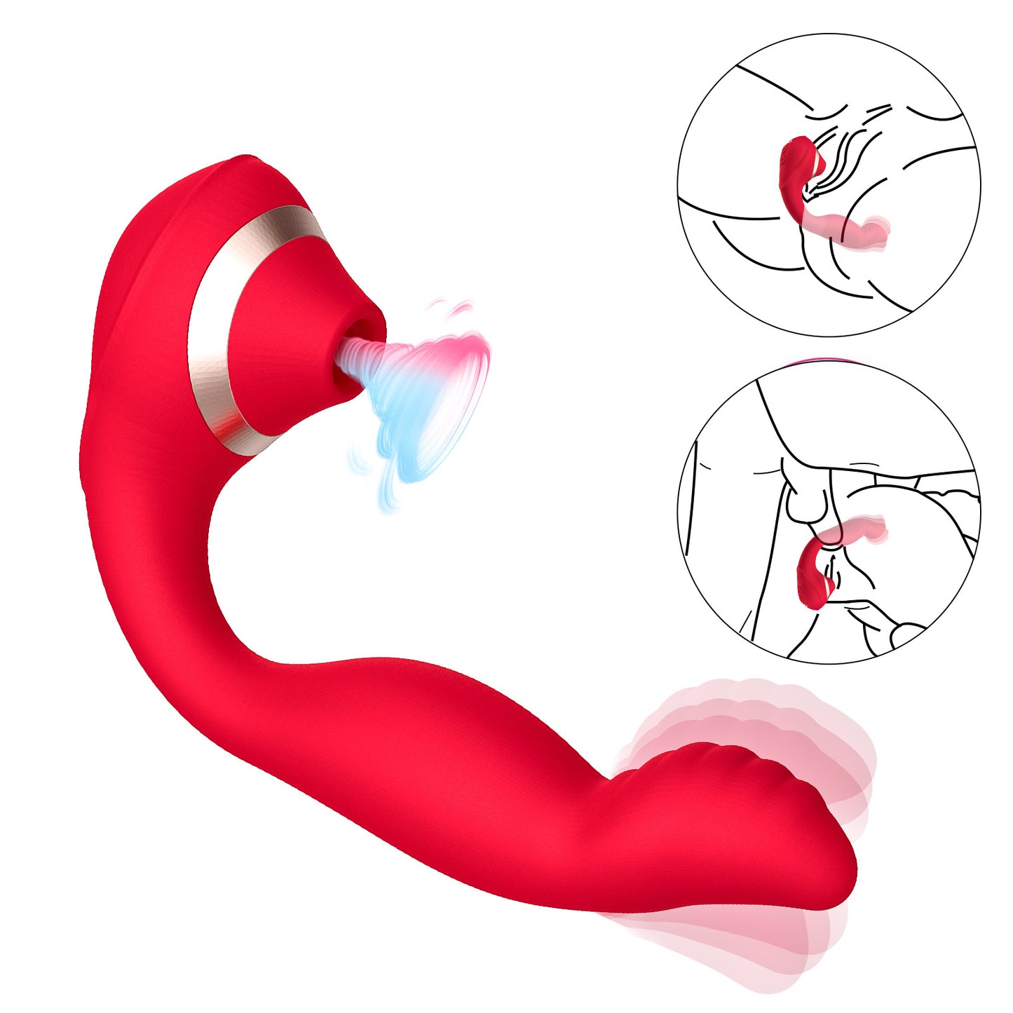 Cupid Magic Finger Pulls Sucking Vibrator Sex Toys Female Masturbator Massage Stick 7-Frequency Vibration