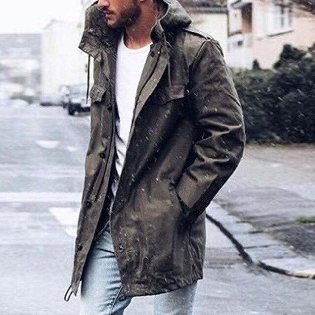 Casual style windbreaker men autumn and winter