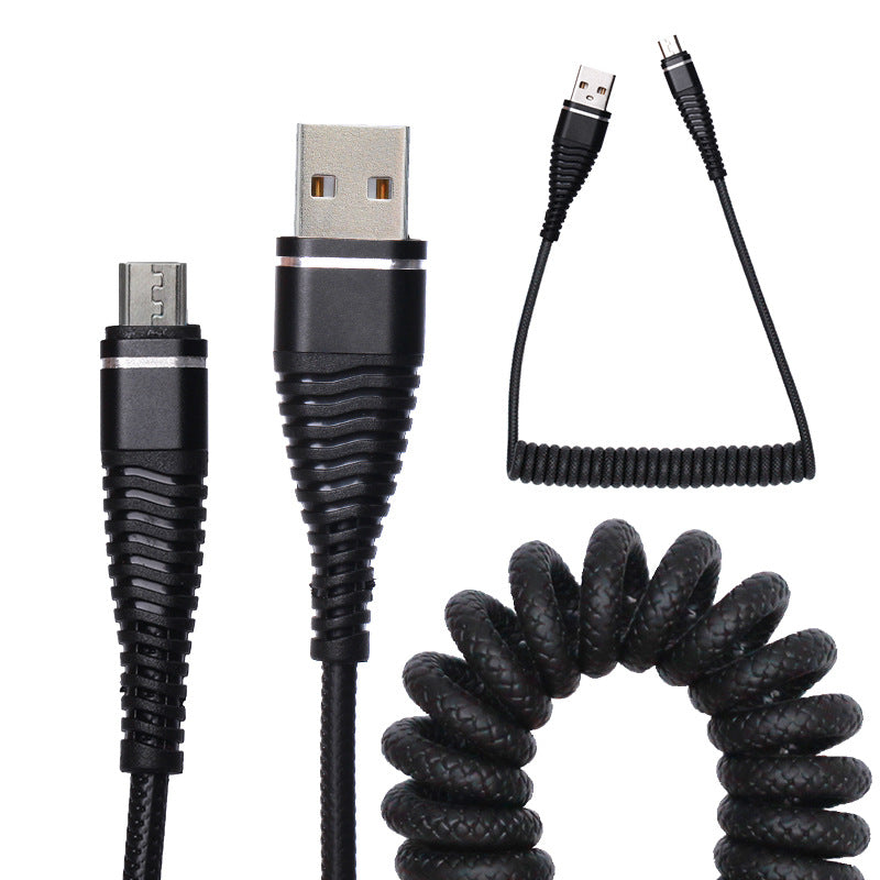 Spring Data Cable Micro USB Android Fast Charging Cable