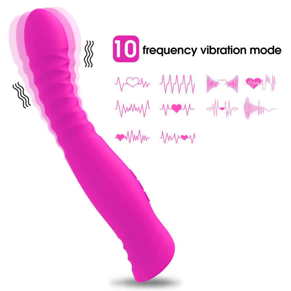 Adult Supplies Rechargeable Finger Thread G-Spot Vibrator Female Masturbation Massage AV Vibrator