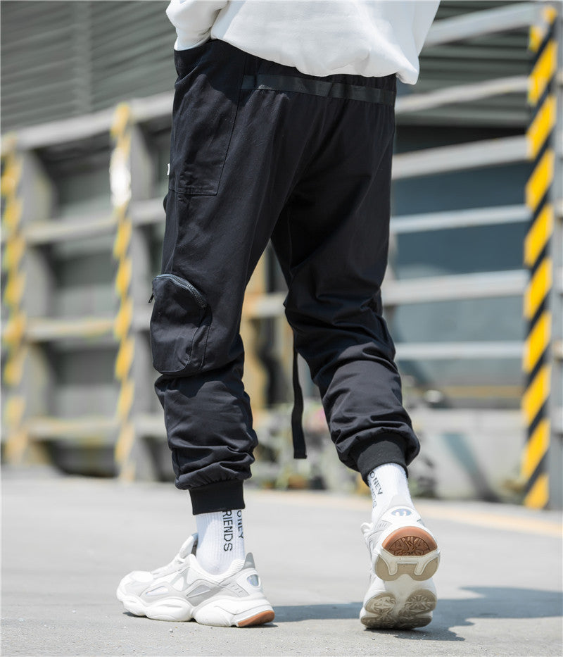 Multi Pocket Harem Pants Men's Casual Pants