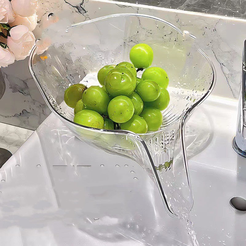 Household Self-contained Draining Taobao Dish Washing Fruit Basin