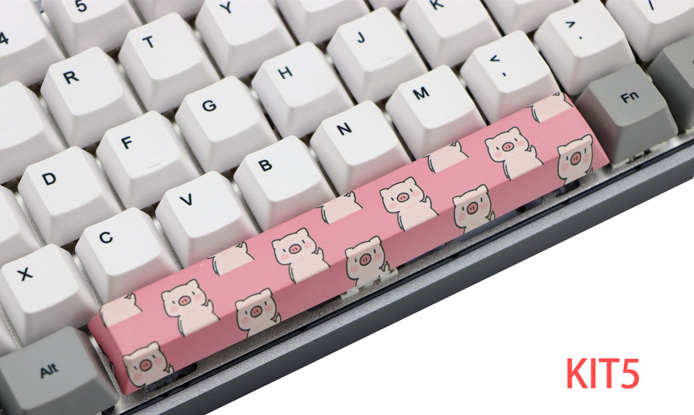 6.25U space PBT five-sided sublimation mechanical keycap