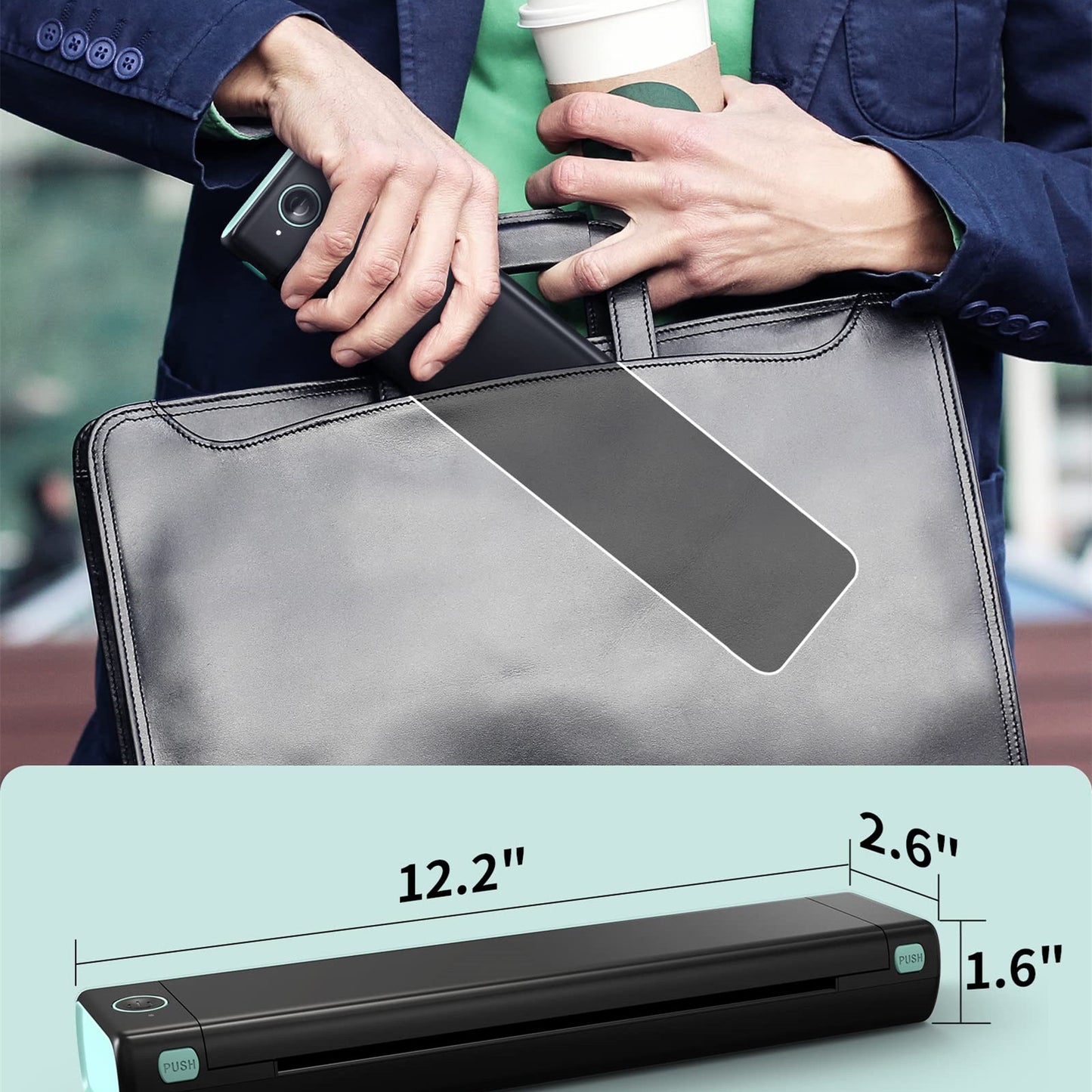 A4 Portable Printers Wireless For Travel Bluetooth Thermal Printer