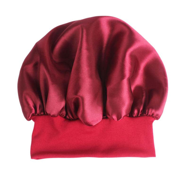 Women's  Wide-Brimmed Satin Sleeping Hat