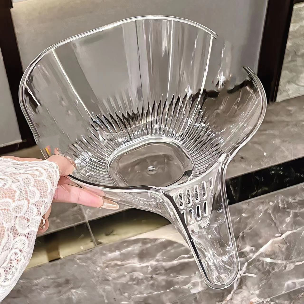 Household Self-contained Draining Taobao Dish Washing Fruit Basin