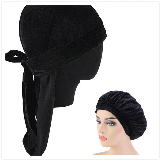 Fleece Round  Turban Hat