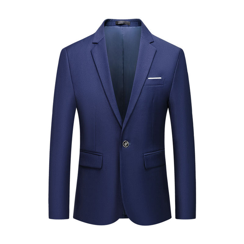 Men's one-button slimming blazer jacket