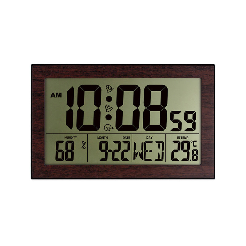 Large Screen Creative Digital Wall Clock Home Electronic Wall Clock Student With Electronic Alarm Clock Perpetual Calendar Desk Clock