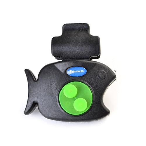 1pcs 40g Fishing Electronic LED Light Fish Bite Sound Alarm Bell Clip On Fishing Rod Black Tackle Fishing accessories