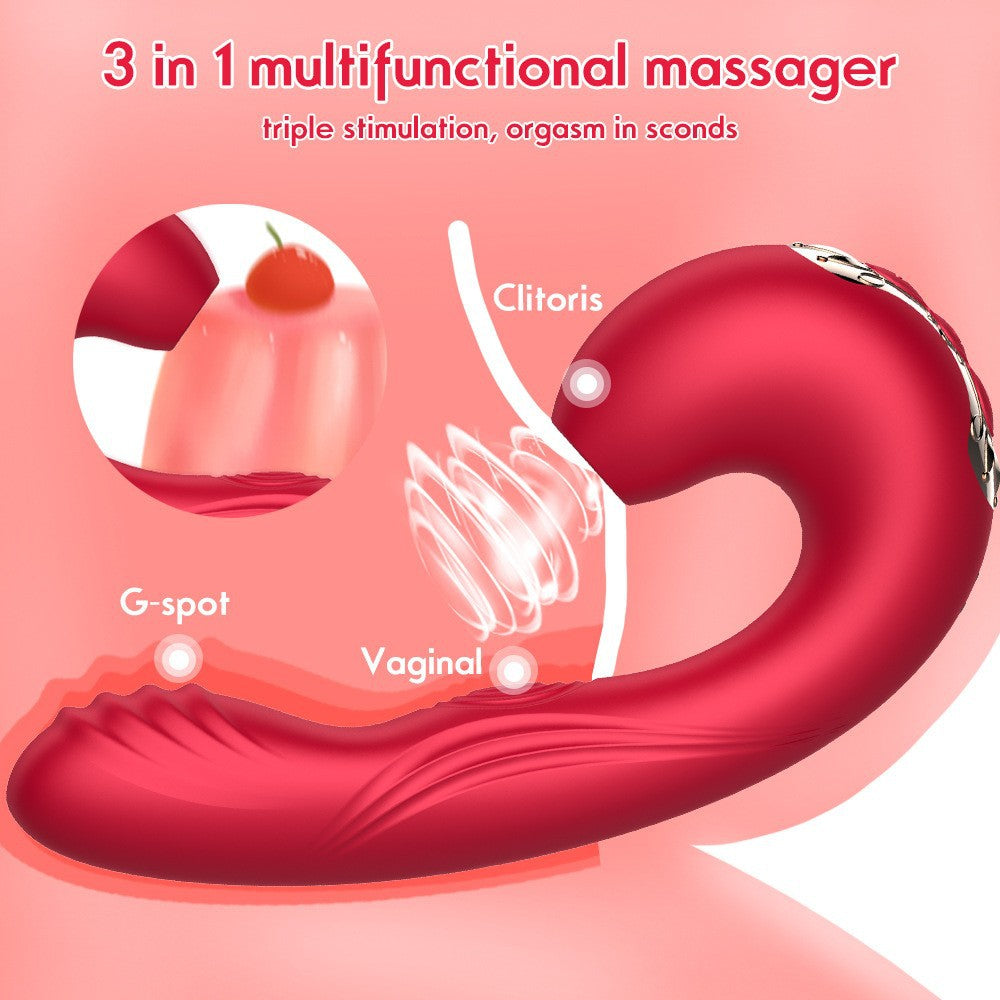 Vibrator Female Masturbator Dual-Use Couples Massage Device Plug-In Double Vibrating Av Stick Female Sex Toys