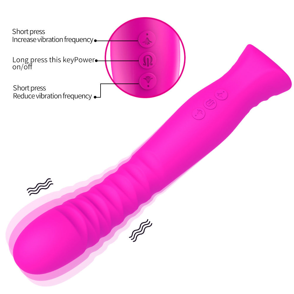 Adult Supplies Rechargeable Finger Thread G-Spot Vibrator Female Masturbation Massage AV Vibrator