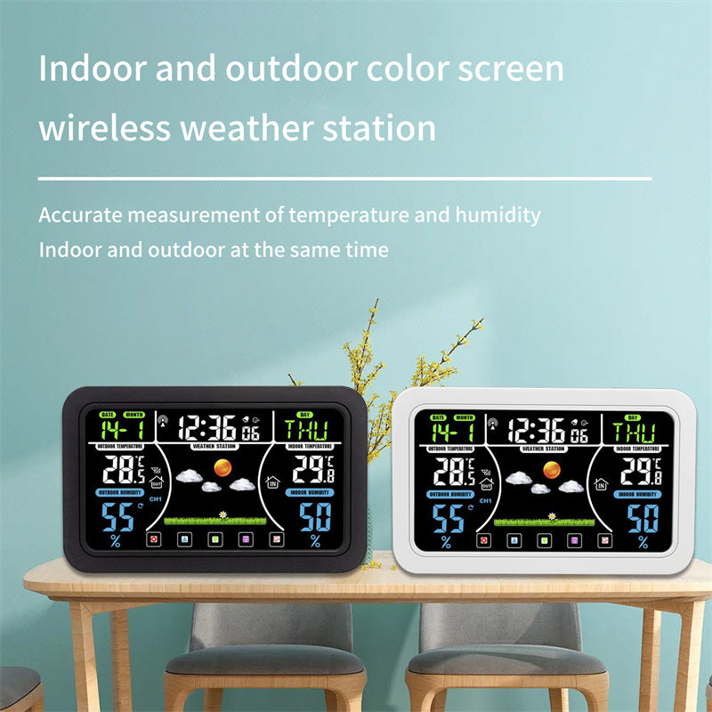 Touch screen weather clock wireless weather forecast clock electronic clock