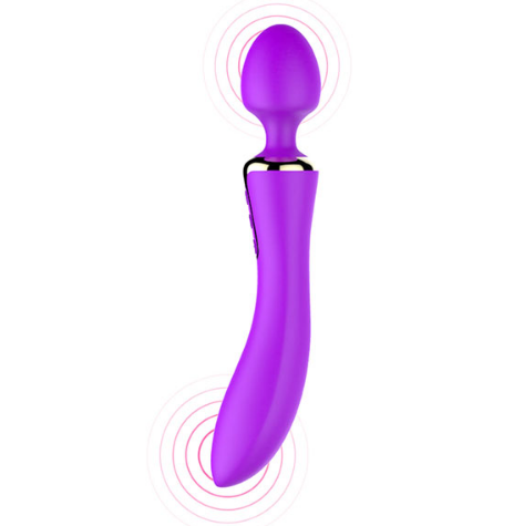 LETEN Dual Vibrators Power Strong Mult Speed Massager Wand Rechargeable Waterproof adult sex toys