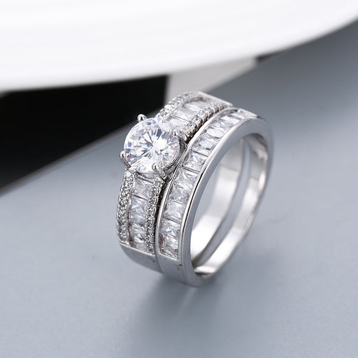 Hot Selling Simulated Diamond Engagement Rings Fashion