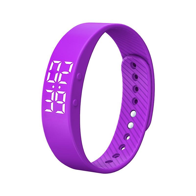 Silicone Smart Student Sports Pedometer Bracelet