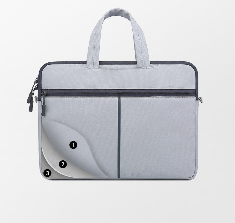 Laptop Sleeve With Zip Shoulder Bag