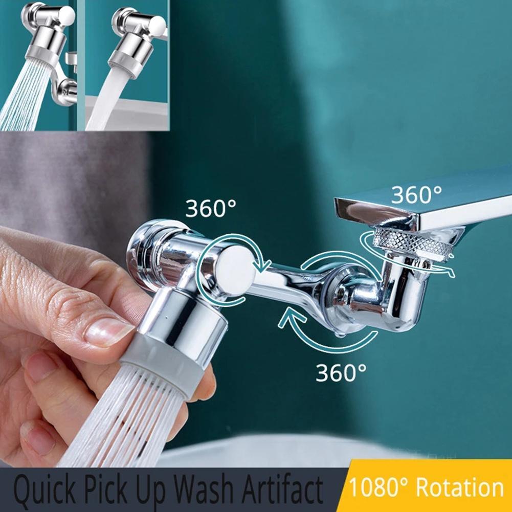 Universal 1080 Swivel Faucet Aerator Multifunction Faucet Extender Universal Swivel Splash Resistant Shower