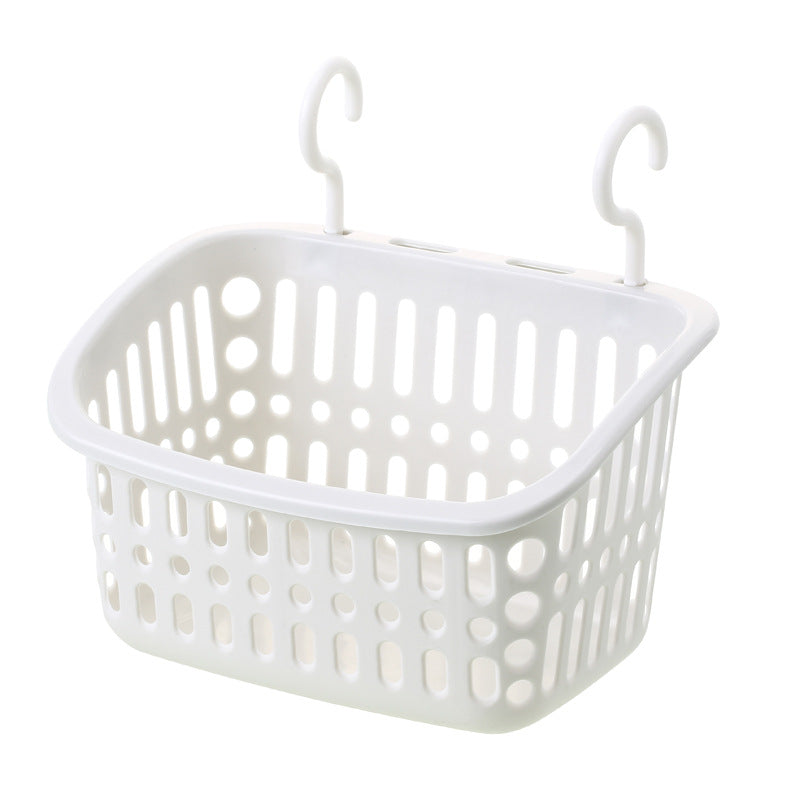 Household Hook Storage Basket Kitchen Hanging Basket Bathroom Bathroom Cosmetics Storage Basket Plastic Basket Storage Basket