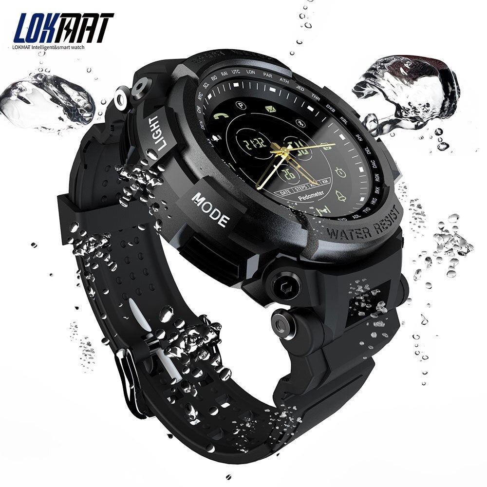 LOKMAT Sport Smart Watch Professional 5ATM Waterproof Bluetooth Call Reminder Digital Men Clock SmartWatch For ios and Android