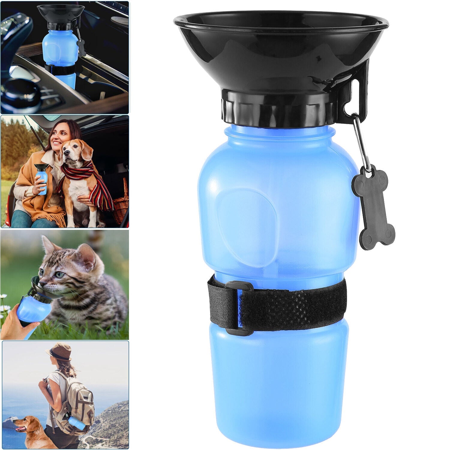 Dog Cat Pet Dispenser Portable Travel Outdoor Water Bottle Drinking Fountain