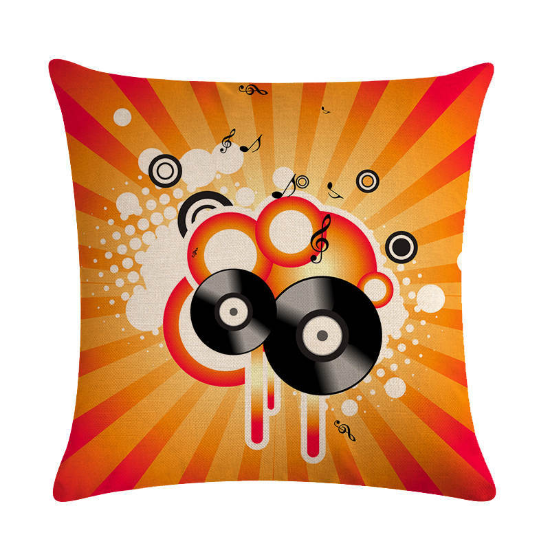 Abstract Guitar Series Linen Pillowcase Cushion Cover