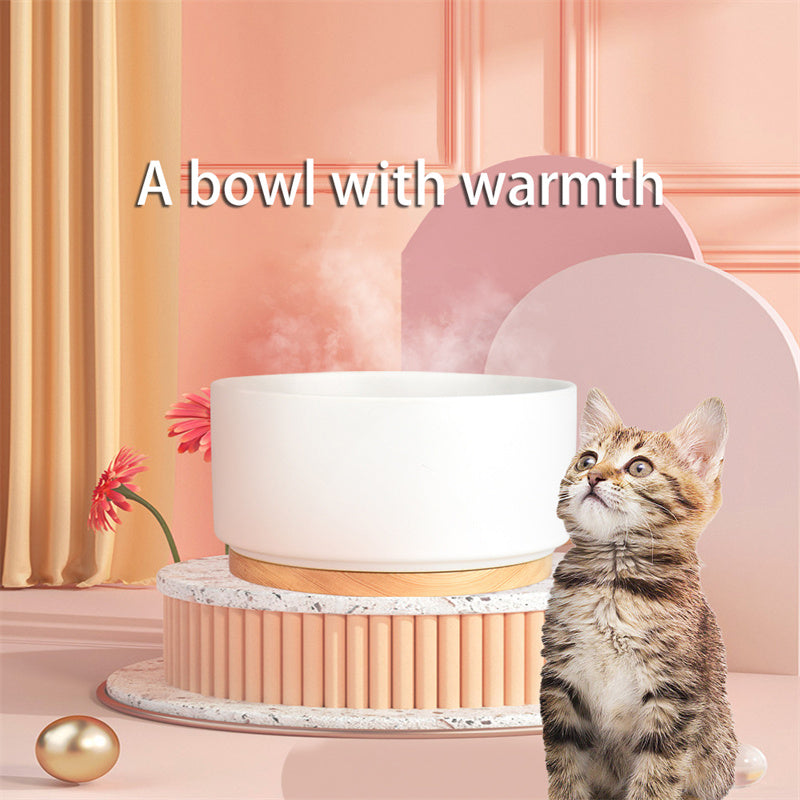 Pet Heating Bowl Intelligent Thermostatic Ceramic Bowl