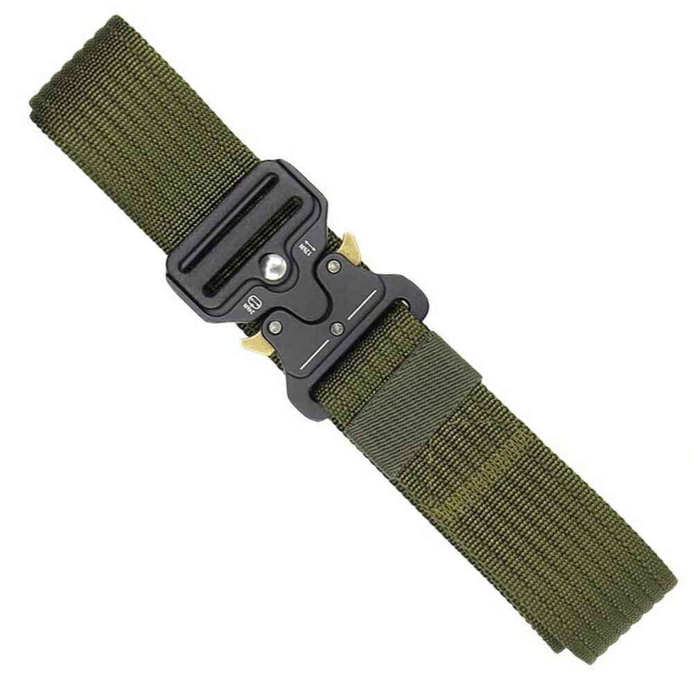 Military Tactical Belt Heavy Duty Security Working Utility Nylon Army Waistband