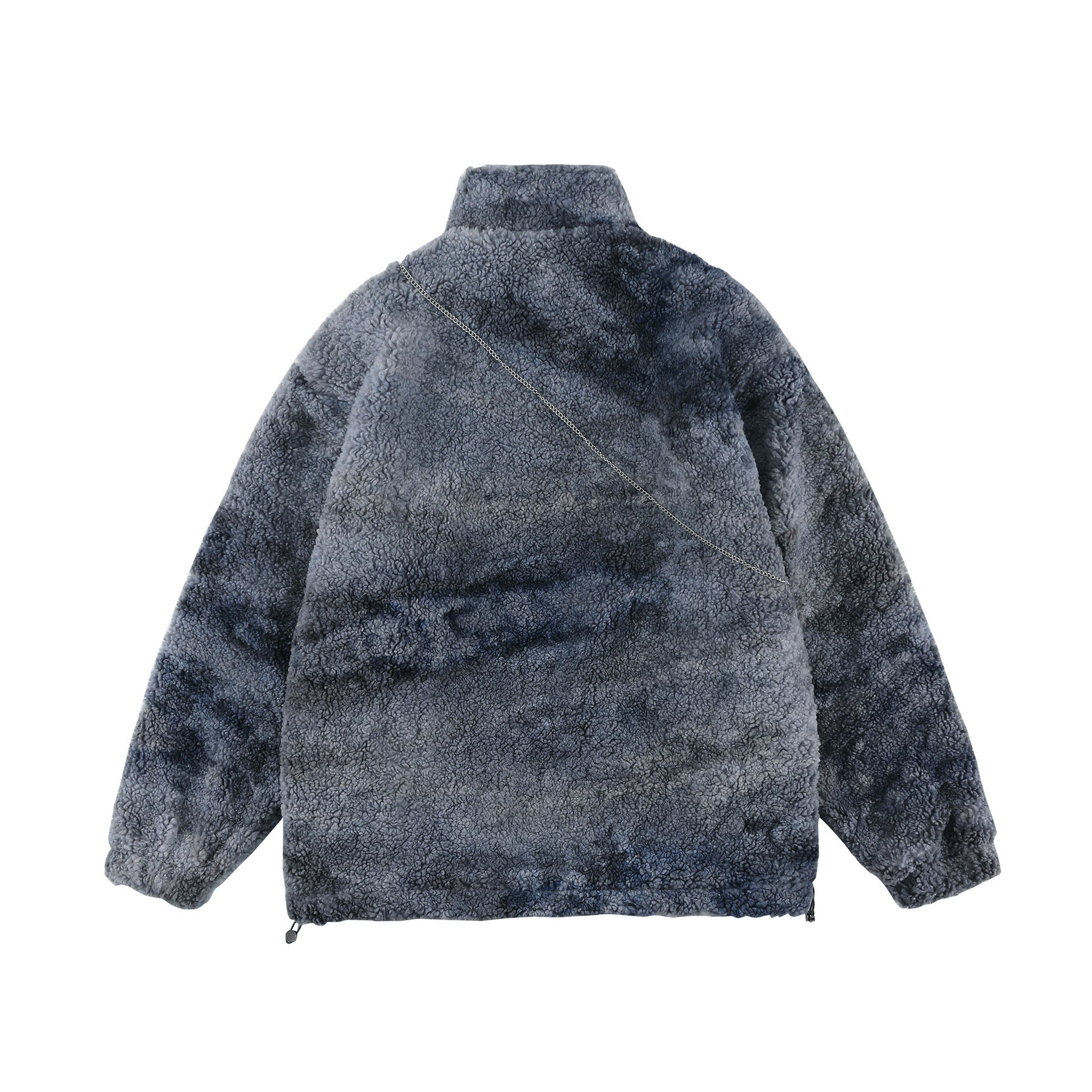 Men's And Women's Winter Tie-dye Lamb Wool Cotton Coat