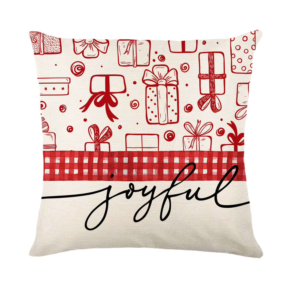 Christmas Pillow Cover Festive Linen