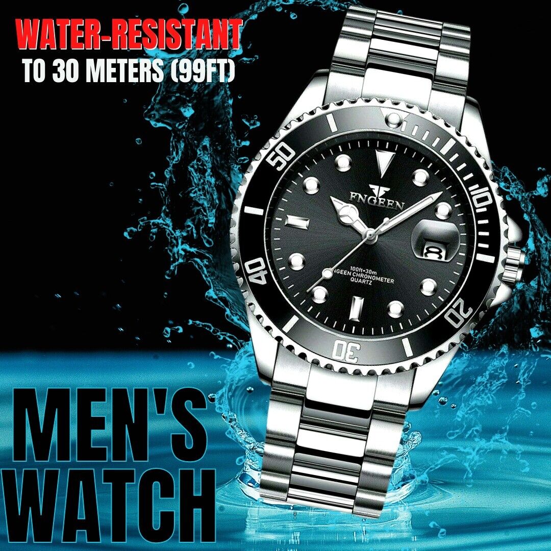 Men's Watch Relojes De Hombre Stainless Steel Quartz Luminous Classic Watches