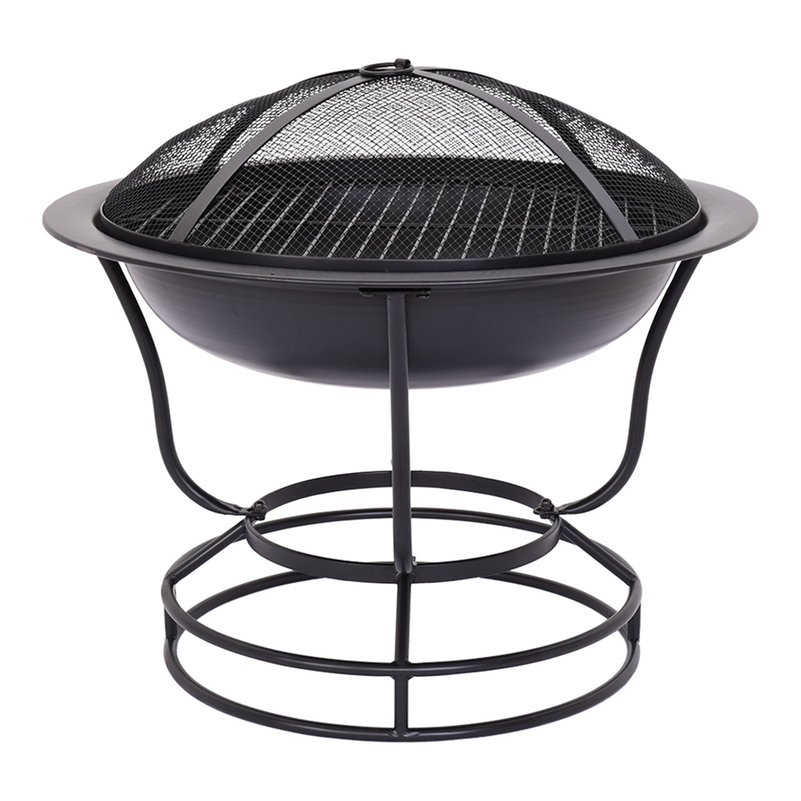 Firepit Metal Backyard Patio Garden Stove Fireplace With Poker