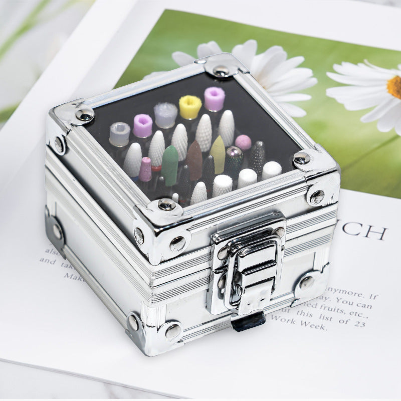 Manicure Grinding Head Storage Box Manicure Storage Box Manicure Grinding Head Storage Manicure Tools Grinding Head Desktop Storage