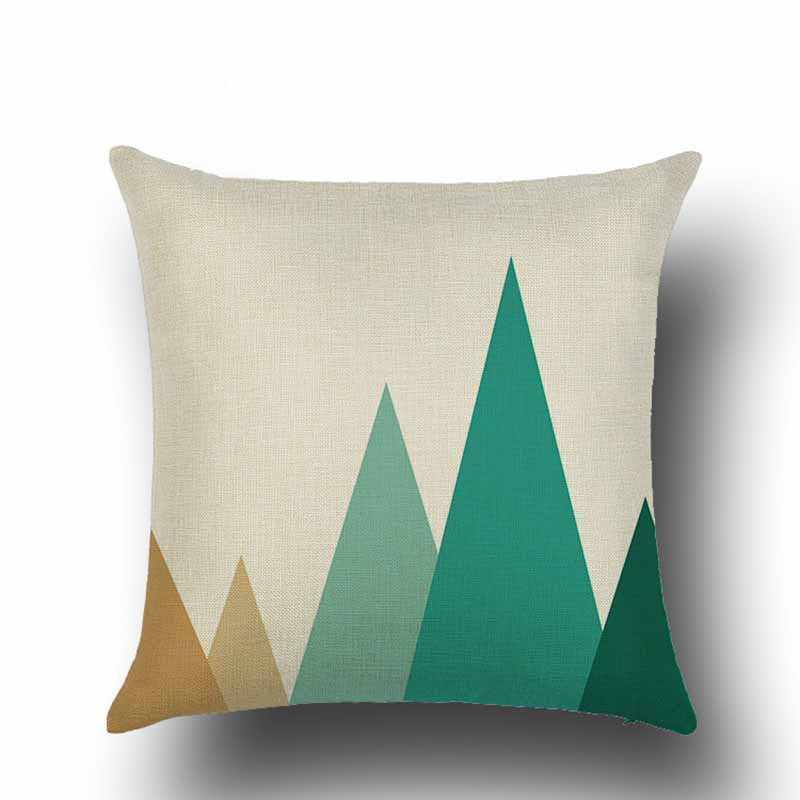 Geometric Black Cushion Cove Textile Hill Gold Dero Throw Pillows Covers 45Cmx45Cm Square Sofa Bed 3D Throw Pillow Cover