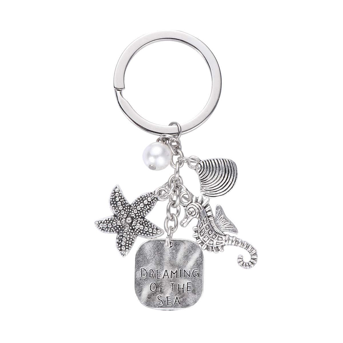 Ocean Dream Keychain Shell Pearl SEA