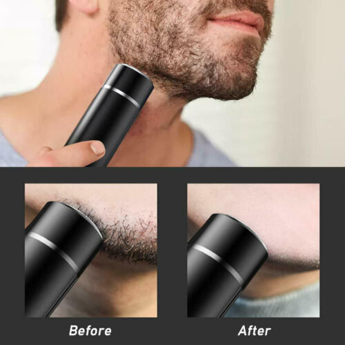 Mini Electric Shaver Rechargeable Portable Razor Washable Trimmer Beard Men Portable Electric Shaver USB Rechargeable Shaving Machine Washable Cordless Beard