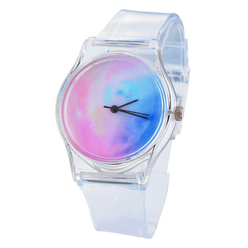 Plastic Transparent PVC Watch Small  Watch Ladies