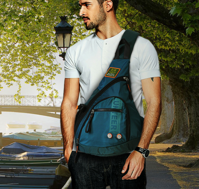 Men Oxford Sling Knapsack Shoulder Messenger Chest Bag