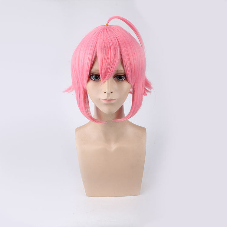 Pink upturned cosplay wig