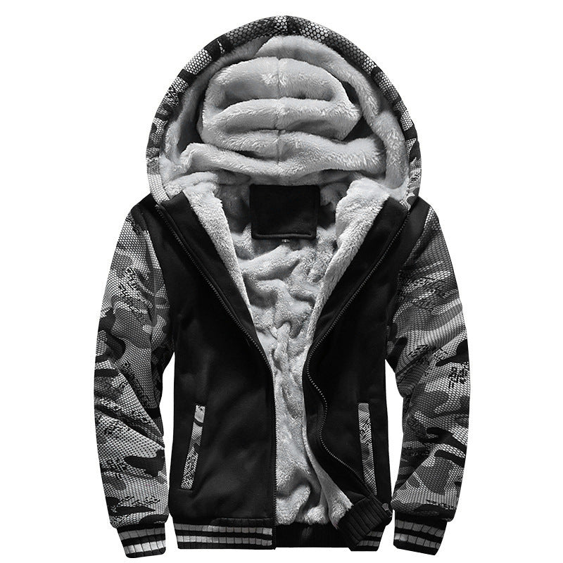 Hooded zipper for men