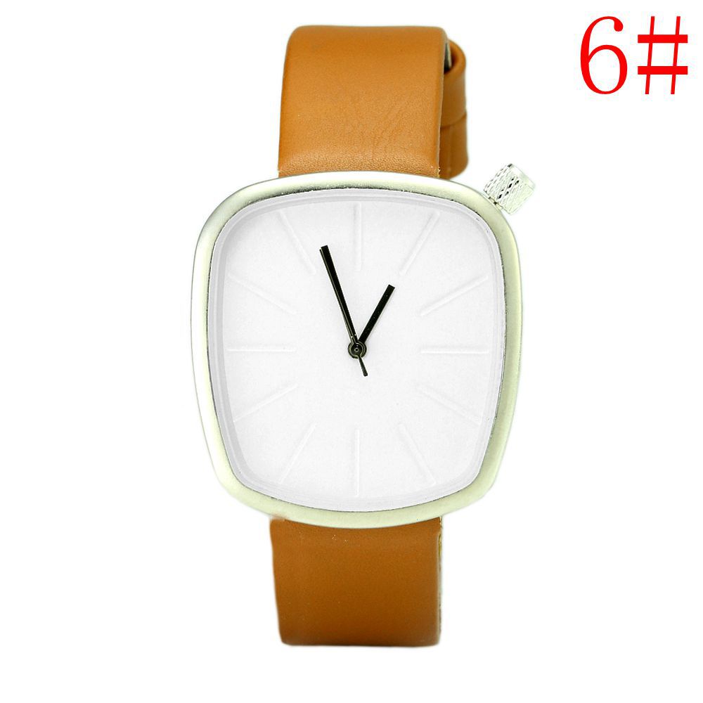 Korean fashion hand simple retro style barrel dial Casual watch watch creative student couples