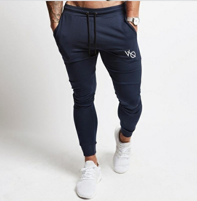 Spring and autumn men's fashion casual slim sports pants men's printed trousers