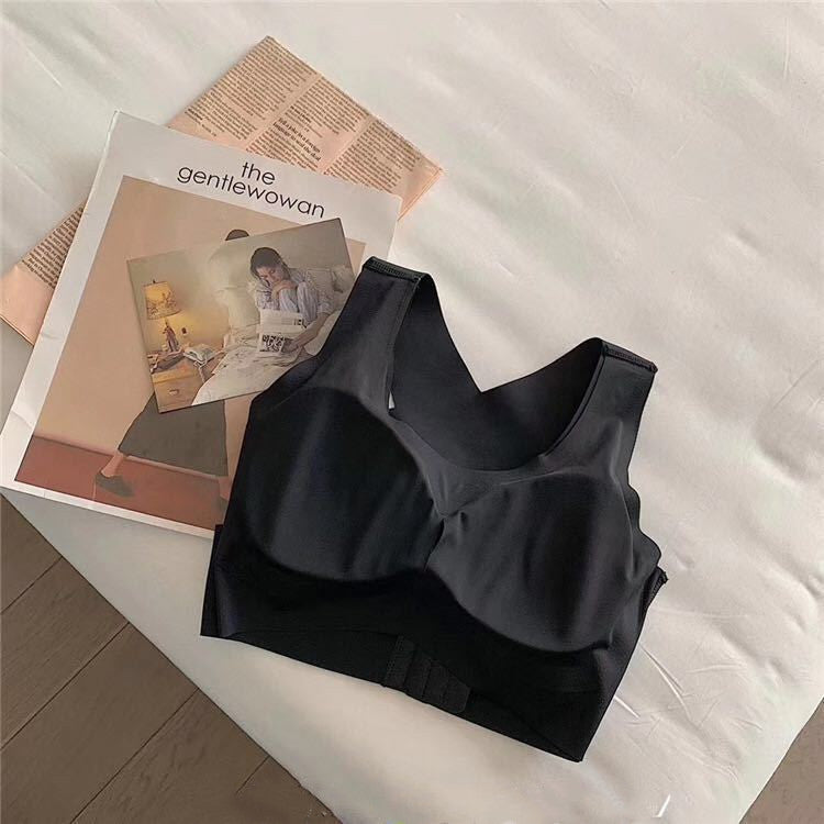 Underwear front button women's traceless bra