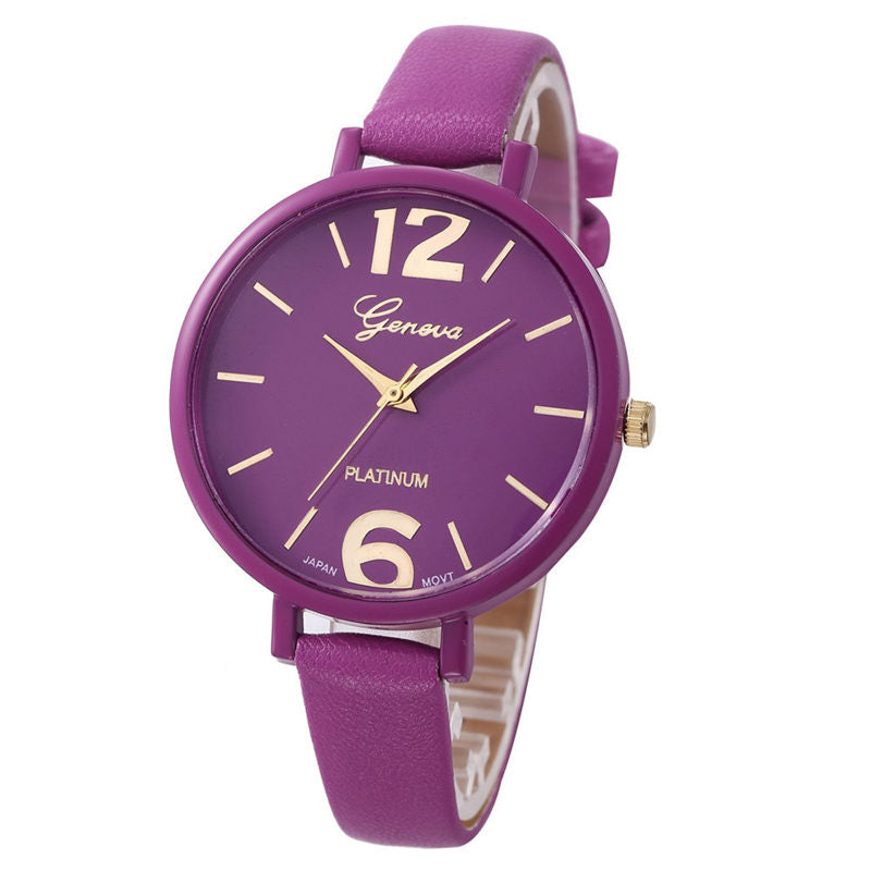 Ladies Fashion Watches Women Dress Watch Quarzt relojes mujer PU Leather Casual Watch