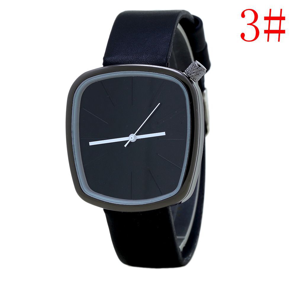 Korean fashion hand simple retro style barrel dial Casual watch watch creative student couples