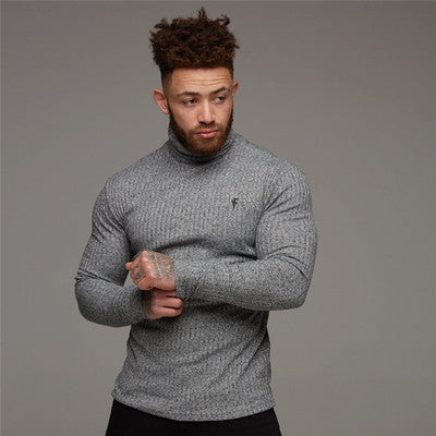 Doctor Muscle Spring Fitness Long Sleeve Men\'s Sports Bottom Shirt Training Tight Clothes Brothers Stretch Running Top Tide